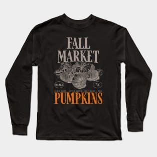 Fall Market Pumpkins Halloween Long Sleeve T-Shirt